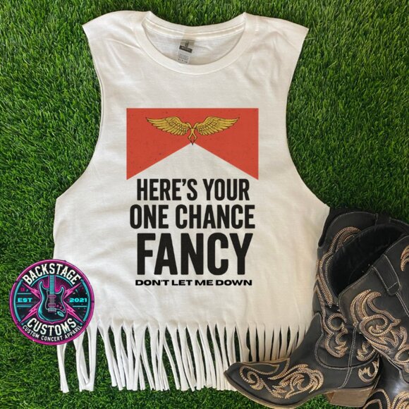 Backstage Customs Tops - Reba Fancy Fringe Muscle Tank